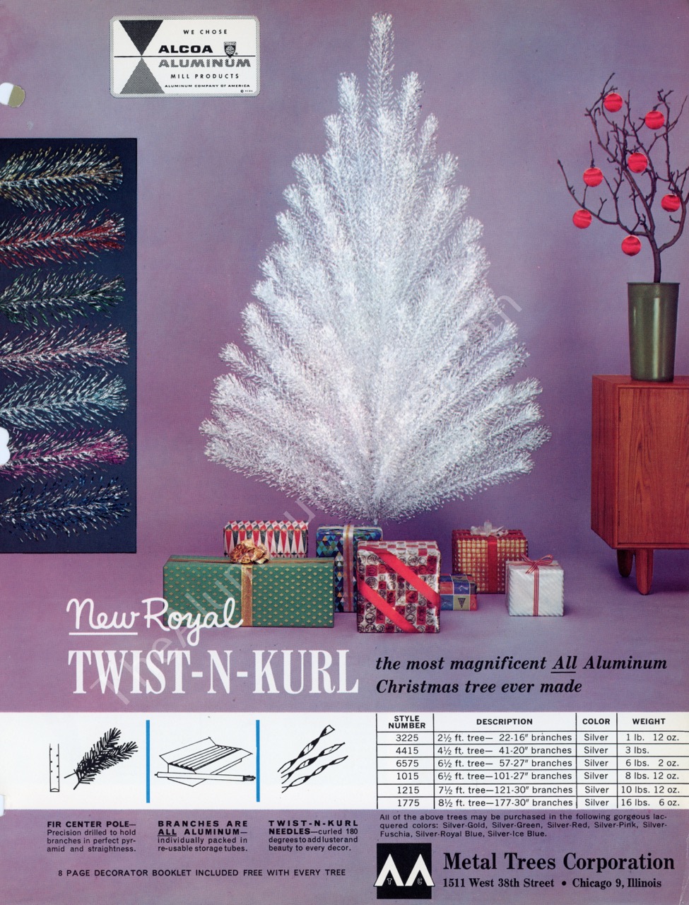 MTCo Sales Brochure 1961 Aluminum Christmas Tree