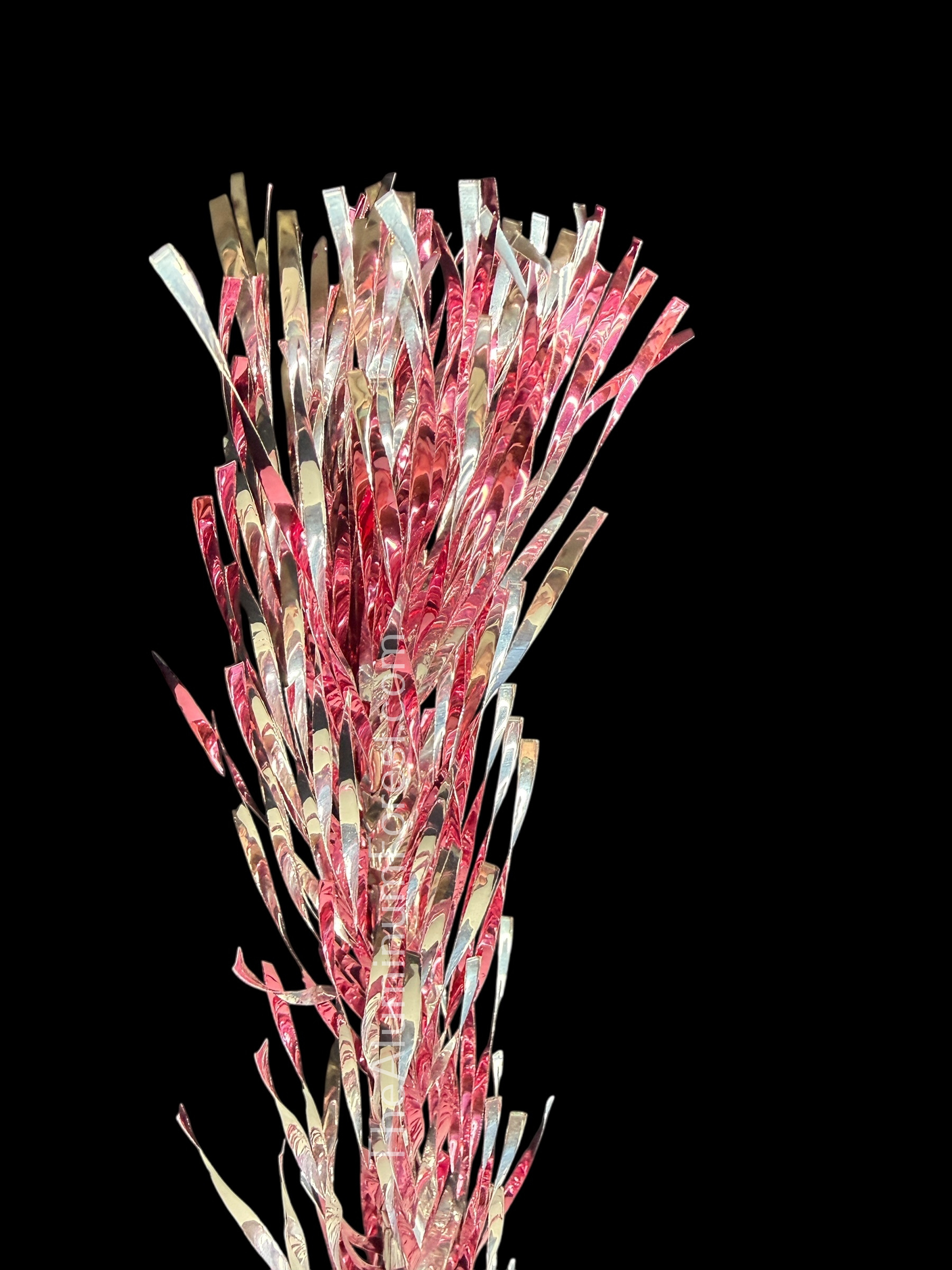 MTCo Silver Fuschia Branch Aluminum Christmas Tree
