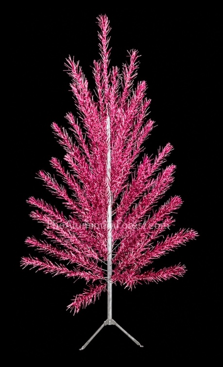 USSTCo Pink Straight Needle Courtesy of Amanda Clayton Aluminum Christmas Tree