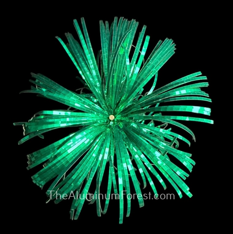 USSTCo Green Pom Aluminum Christmas Tree
