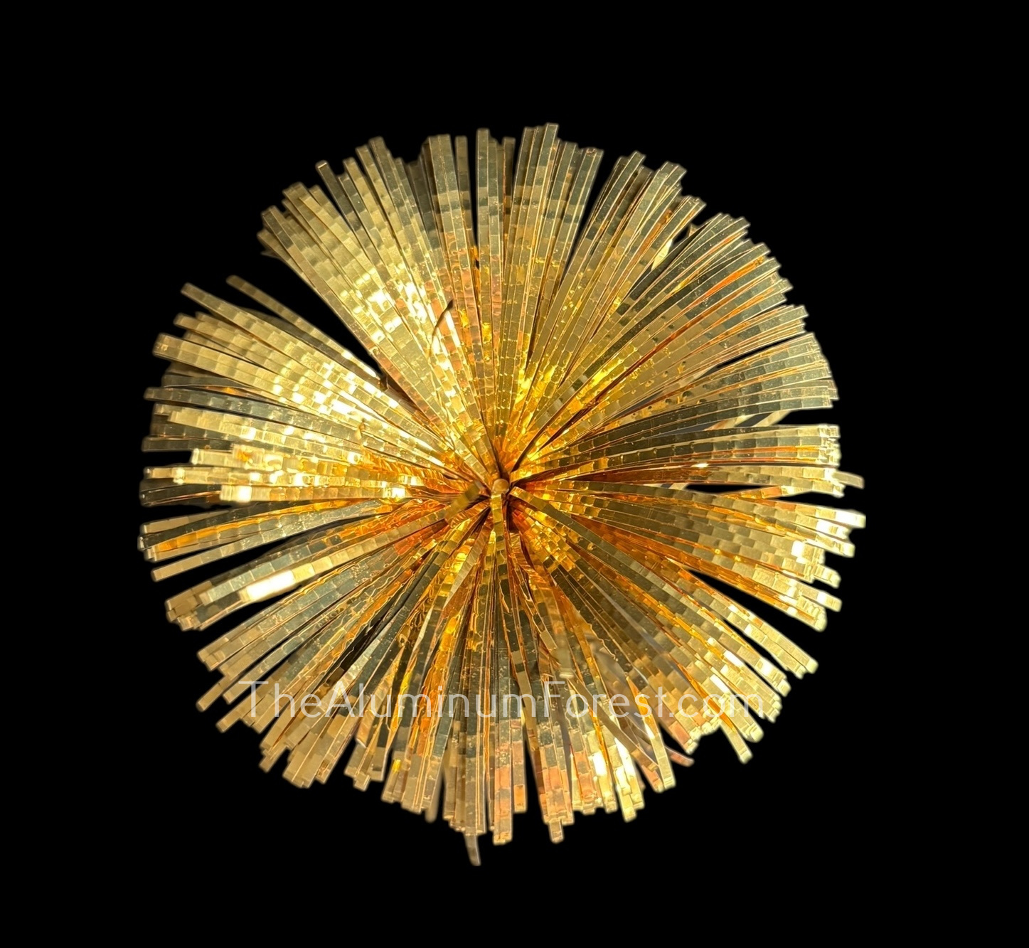 USSTCo Pom Gold Aluminum Christmas Tree