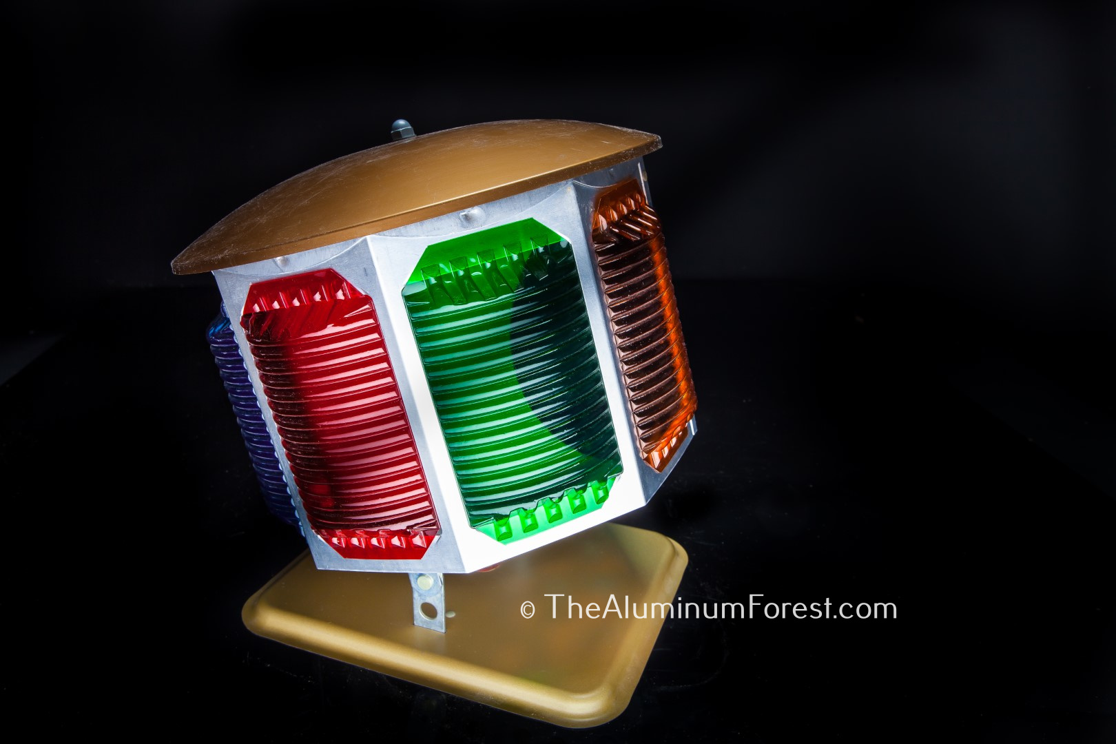 Car-Mac Magic Lantern Color Wheel Aluminum Christmas Tree