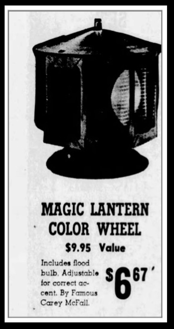 Car-Mac Magic Lantern Color Wheel Aluminum Christmas Tree