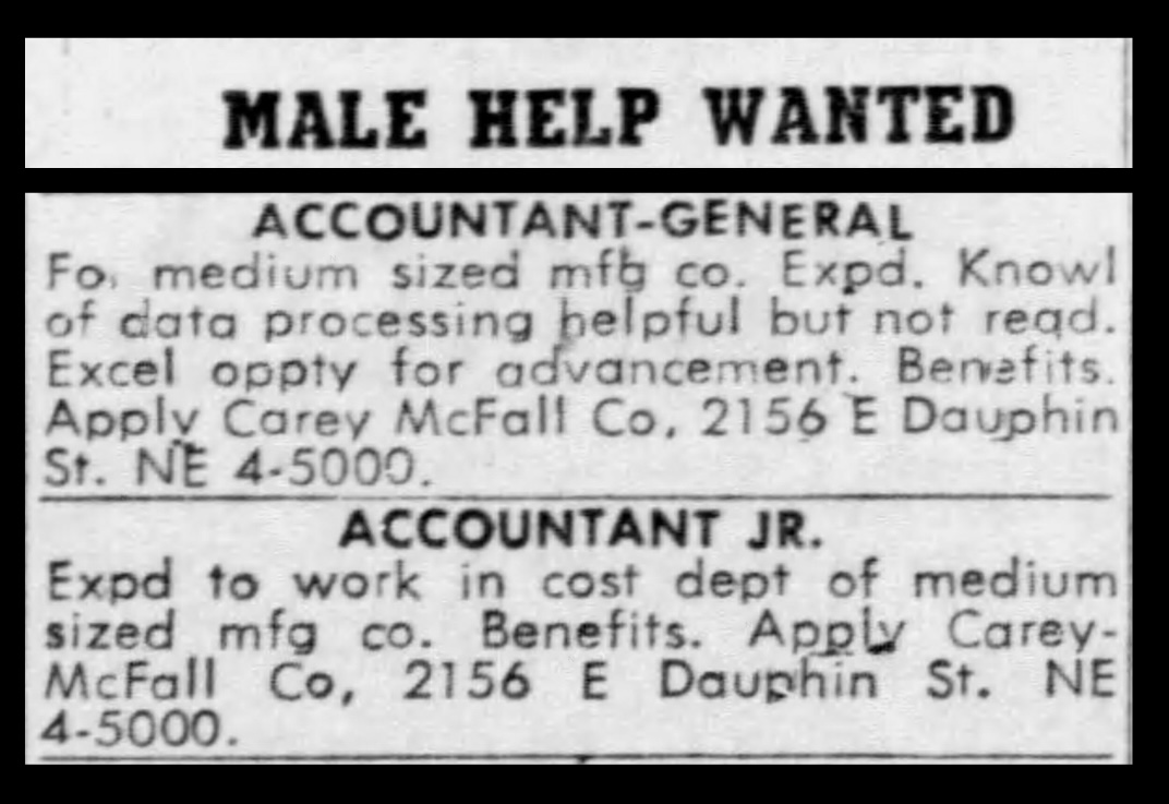 Male Help Wanted The Philadelphia Inquirer 1968 Dec 1 Aluminum Christmas Tree